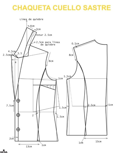 Basic Shirts Pattern, Sewing Form, Fashion Sketch Template, Suit Sewing Patterns, T Shirt Sewing Pattern, Tunic Sewing Patterns, Sewing Collars, Blazer Pattern, Corset Sewing Pattern