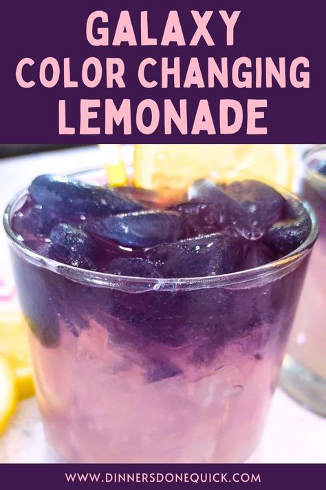 🍋 Elevate your refreshment game with this captivating recipe that's as enchanting as it is delicious. Watch as ordinary lemonade transforms into a mesmerizing galaxy of colors right before your eyes! 🌈✨#DinnersDoneQuick #ColorChangingLemonade #HowtoMakeColorChangingLemonade #ColorChangingLemonadeforKids #ColorChangingLemonadeRecipe #GalaxyLemonade #EasyGalaxyLemonade #GalaxyLemonadeDrink #GalaxyLemonadeRecipe #Lemonade #LemonadeRecipe #GlitteringLemonade Galaxy Lemonade Recipe, Color Changing Lemonade, Galaxy Drink, Galaxy Lemonade, Magic Transformation, Refreshing Summer Recipes, Festive Food, Lemonade Drinks, Light Salad