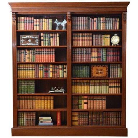 Victorian Bookshelf, Ideas To Decorate Your Room, Victorian Bookcases, Home Library Design Ideas, Bookshelves Ideas, Library Design Ideas, Cozy Home Library, Glass Bookcase, Mahogany Bookcase