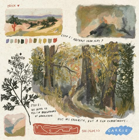 Thumbnails Ideas, Outdoor Sketching, Ideas Sketchbooks, Nature Woods, 70k Followers, Botanical Sketchbook, Forest Drawing, Art Alevel, Illustration Nature