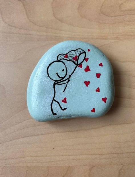 Rock Painting Ideas Heart, Love Rock Painting Ideas, Painting Ideas For Girlfriend, Paintings For Your Boyfriend, Love Rock Painting, Painted Rock Ideas, Ideas For Girlfriend, Rock Painting Ideas, Rock Ideas