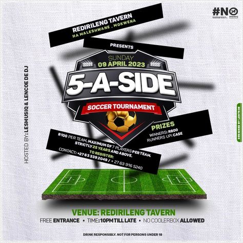 5-A-Side soccer games Soccer Template Design, Football Tournament Poster Design, Soccer Tournament Poster, Poster Futsal, Soccer Graphics, Messi Soccer, Soccer Tournament, Soccer Event, Soccer Inspiration