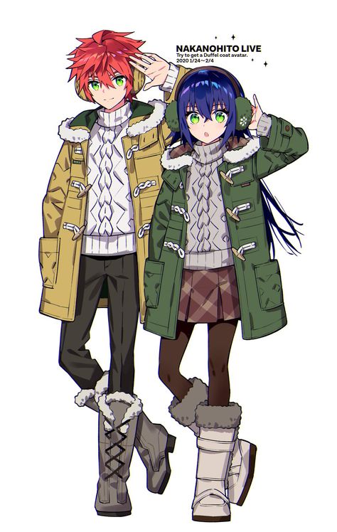 Winter Coat Drawing, Parka Jacket Outfit, Parka Jacket, Jacket Outfits, Winter Coat, Anime Drawings, Parka, Winter Outfits, Character Art