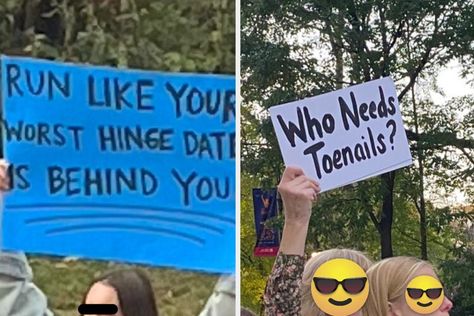 These 25 Signs From The NYC Marathon Prove New Yorkers Have, By Far, The Best Senses Of Humor — BuzzFeed Nyc Marathon Signs, Ny Marathon, Marathon Signs, Hilarious Signs, Nyc Marathon, City Marathon, All Games, Funny Signs, Sign I