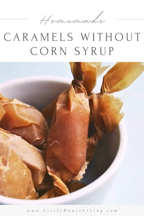 Caramel Recipe No Corn Syrup, Soft Caramels Recipe, Homemade Caramel Candy, Caramel Candies Recipe, Caramels Recipe, Homemade Caramel Recipes, Homemade Caramels, Soft Caramels, Caramel Recipe Easy