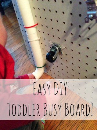 When a Reddit post of a busy board went viral this week, we couldn't help but think: Doesn't everyone know about these awesome DIY toys? View post on imgur.com Apparently not! (Or perhaps not everyon... Diy Toddler Busy Board, Diy Peg Board, Diy Busy Board, Diy Sensory Board, Toddler Busy Board, Busy Boards, Kids Toys For Boys, Busy Boards For Toddlers, Pvc Pipes