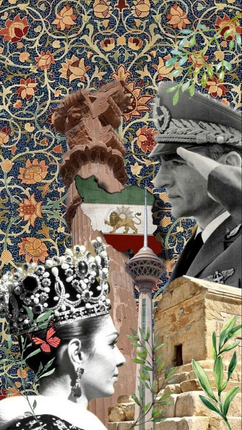 Iran Aesthetic Wallpaper, Persian Painting Iranian Art, Shima Core, Iranian Aesthetic, Persian Wallpaper, Iran Wallpaper, Persian Poster, Iran Poster, Mohammad Reza Shah