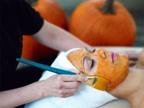 Pumpkin Facial Mask, Pumpkin Facial, Pumpkin Peel, Autumn Skin, Oxygen Facial, Pumpkin Mask, Skin Quiz, Skin Care Benefits, Pumpkin Faces