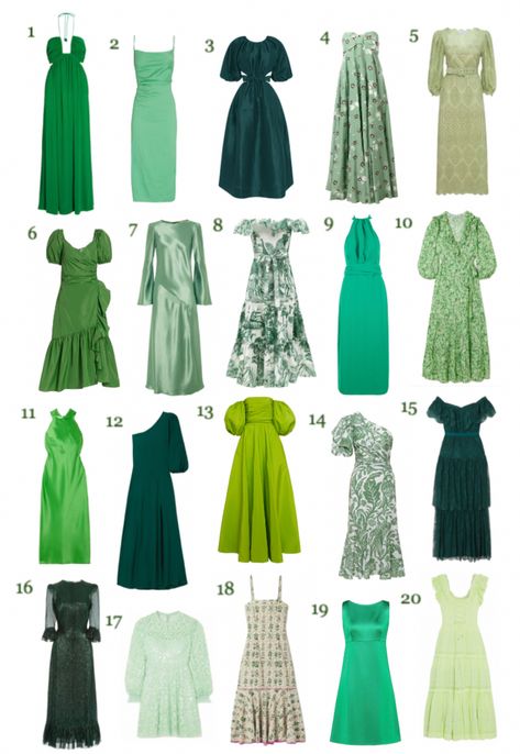 Wedding Guest Green Outfit, Green Dress Casual Outfit, Green Wedding Dress Guest, Green Dress For Wedding Guest, Kurti Types, Outfits For Wedding Guest, Wedding Guest Dress Green, Green Wedding Guest Dress, Engagement Party Outfit Guest