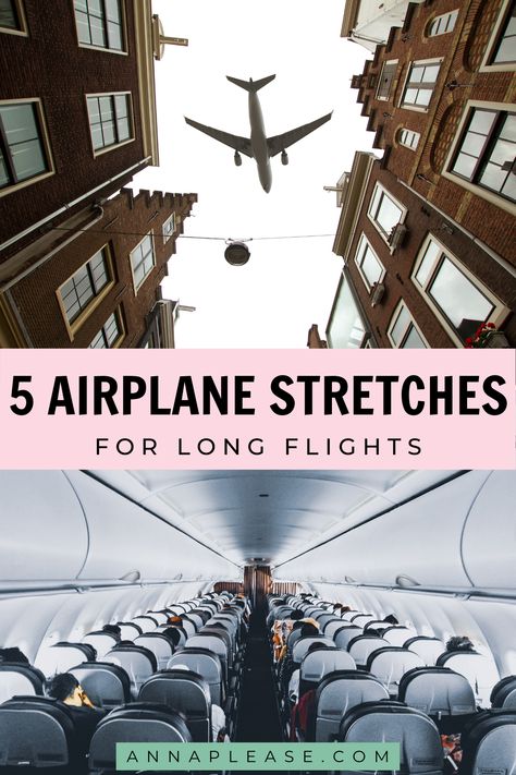 Stretches To Do On A Plane, Airplane Exercises Long Flights, Airplane Stretches, Airplane Yoga, Starting A Youtube Channel, Yoga Images, Airplane Flight, On An Airplane, Healthy Travel