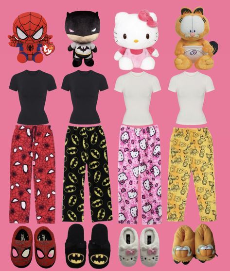 Matching Spiderman Outfits, Spiderman Pyjamas, Hello Kitty Pyjamas, Spiderman Pajamas, Spiderman Outfit, Dr Marvel, Girls Pjs, Baddie Vibes, Matching Couple Outfits