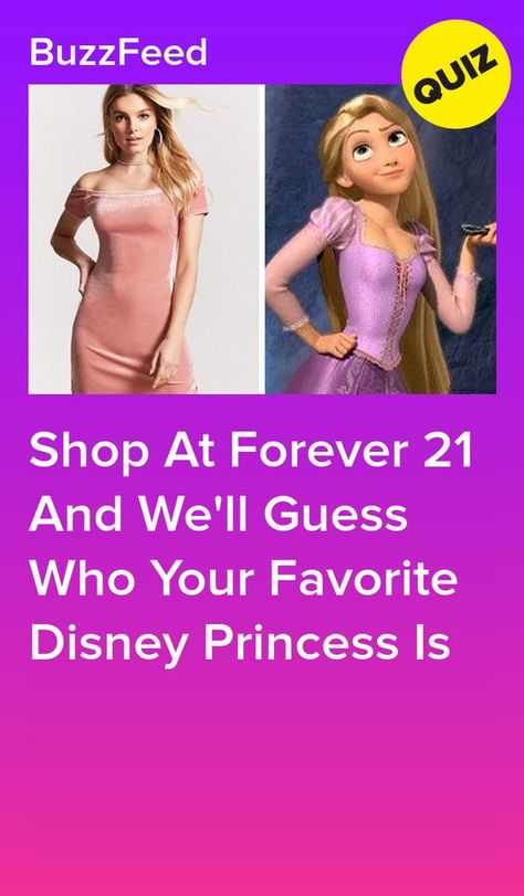 Shop At Forever 21 And We'll Guess Who Your Favorite Disney Princess Is #quiz #quizzes #buzzfeed #triviaquestionsandanswers #quizzesbuzzfeed #trivia #quizzesforfun #funquiz #disney Playbuzz Quizzes Disney, Shopping Quiz, Disney Princess Quizzes, Fashion Quizzes, Princess Quizzes, Buzzfeed Quizzes Love, Disney Buzzfeed, Buzzfeed Quizzes Disney, Princess Quiz