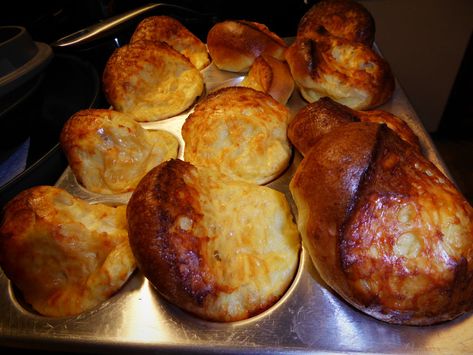 Cold Oven Popovers, Cinnamon Balls, Pop Overs, Popover Recipe, Healthy Breads, Yorkshire Pudding Recipes, Breakfast Baking, Why Bother, Sunday Dinners