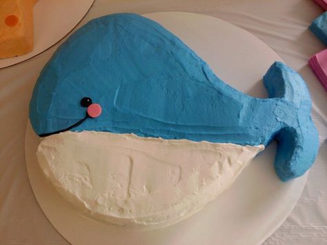 Whale Shaped Cake, Whale Cake, Whale Cakes, Plants Nursery, 6th Birthday Cakes, Nursery Theme, Baby Birthday Cakes, Under The Sea Party, 6th Birthday Parties