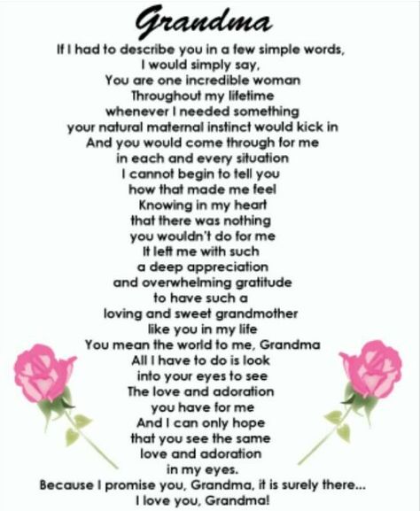 Poems For Grandma Birthday, Grandma Appreciation Quotes, Quotes For Your Grandma, Letter For Grandma Birthday, Mothers Day Quotes For Grandma, Thank You Grandma, Poems For Grandma, Letters To Write To Your Grandma, Note To Grandma