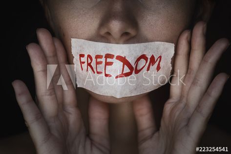 Freedom Speech, Freedom Of Speech, Duct Tape, Adhesive Tape, Adobe Stock, Okay Gesture, Close Up, Lookbook, Stock Photos