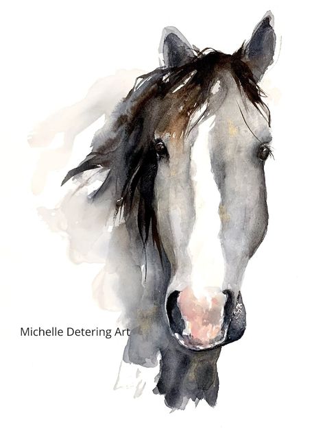 Wild Horse Painting, Watercolor Horse Painting, Horse Watercolor, Horse Artwork, Mustang Ii, Watercolor Paintings For Beginners, Lansing Mi, Horse Horse, Watercolor Horse