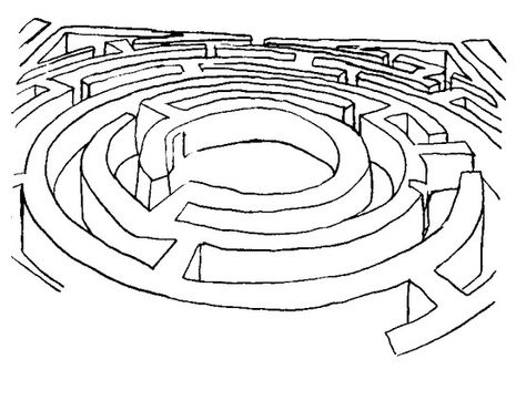 gameplay:garden maze, first sketch Maze Floor Plan, Maze Page Sketchbook, Labyrinth Sketch, Maze Illustration, Simple Labyrinth, Maze Drawing Illustration, Labyrinth Drawing Movie, Labyrinth Art Maze, Labyrinth Fireys