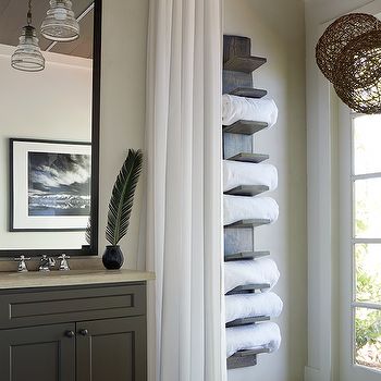 Pool towel storage ideas