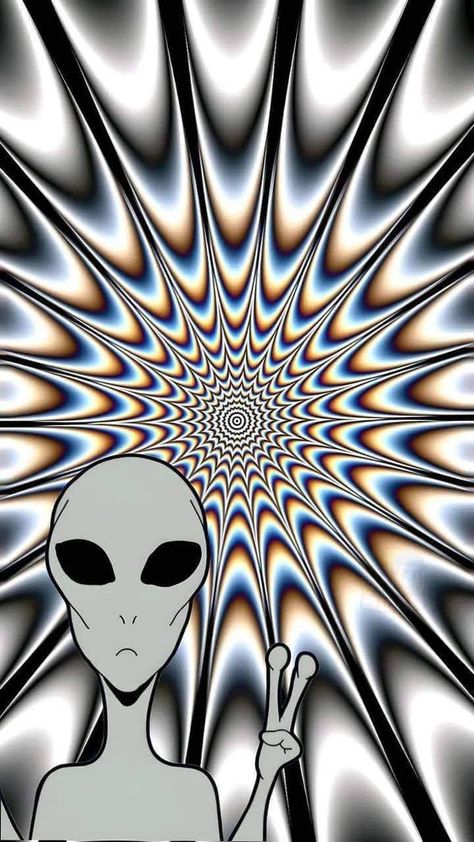 Alien Wallpaper Aesthetic, Alien Iphone Wallpaper, Trippy Alien, Illusion Wallpaper, Iphone Wallpaper Texture, Swag Wallpaper, Trippy Iphone Wallpaper, Optical Illusion Wallpaper, Cute Owls Wallpaper