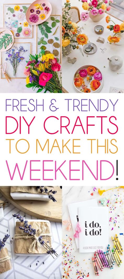 FRESH AND TRENDY DIY CRAFTS TO MAKE THIS WEEKEND! Vintage Tin Tiles, Inspirational Crafts, Diy Locker, Popcorn Gift, Weekend Crafts, Diy Marble, Wood Wall Art Diy, Unicorn Ornaments, Handmade Charlotte