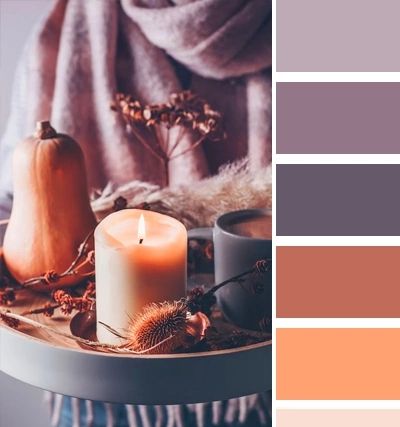 Peach And Plum Color Palette, Mauve And Orange Bedroom, Rust And Plum Color Schemes, Purple And Terracotta Decor, November Colour Palette, Terracotta And Purple, Purple Terracotta, Plum Color Palette, Terracotta Color Palette