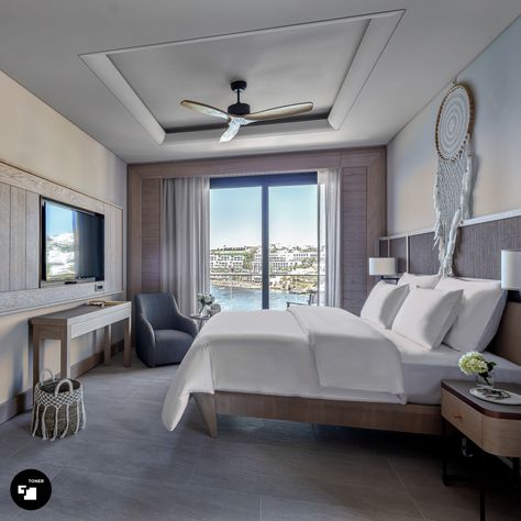 Our work on the 20.000 m² MGallery hotel in Bodrum included design of the rooms and suites, a standard part of our area of specialisation. Each room and suite was designed to match brand standards, while offering elegant, sophisticated design. #TONERArchitects #HotelDesign #HotelArchitecture #HotelRoom Standard Room Hotel, Hyatt Hotel Room, Hotel Suite Design, Brand Standards, Presidential Suite, Contemporary Hotel, Hotel Architecture, Elegant Sophisticated, Modern Hotel