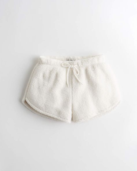 Gilly Hicks Gilly Hicks Sherpa Sleep Short | Gilly Hicks New Arrivals | HollisterCo.com Fuzzy Shorts, Comfy Pjs, Cute Pjs, Gilly Hicks, Casual Preppy Outfits, Teen Clothing, Sleep Shorts, Christmas 2020, Pajama Shorts