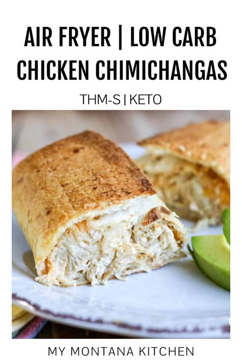 If you've been wondering how to make authentic chimichangas low carb and healthy, this is the chicken chimichanga recipe you've been waiting for. Simple and quick, this easy low carb Mexican recipe is made in your air fryer and won't disappoint your Mexican food cravings. #lowcarbmexican #airfryerrecipe Chicken Chimichanga Recipe, Low Carb Mexican Food, Chicken Chimichanga, Ww Lunch, Chimichanga Recipe, Deep Fried Recipes, Air Fryer Recipes Breakfast, Pepper Sandwich, Low Carb Mexican