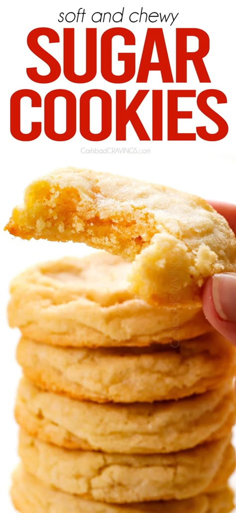 Sugar Cookie Drop Cookies, The Best Sugar Cookies Ever, Powder Sugar Cookies Recipe, Vinegar Cookies Recipe, Best Drop Sugar Cookie Recipe, Sugar Free Sugar Cookies Splenda, Sugar Cookies With Icing Recipe, Cream Of Tartar Sugar Cookies, Simple Sugar Cookies Recipe