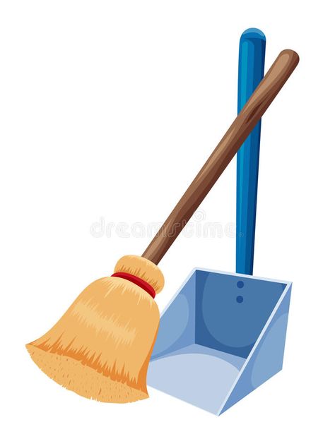 Broom and dustpan. Isolated on white , #affiliate, #dustpan, #Broom, #white, #Isolated #ad Broom And Dustpan, Dust Pan, White Illustration, White Stock, Stock Photography Free, Snow Shovel, Planner Stickers, Stock Vector, Vector Illustration