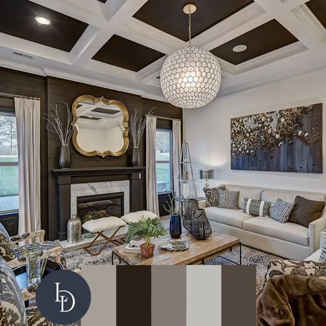 Coffered Ceilings, High End Interior Designs, Charlotte, NC Black Coffered Ceiling Ideas, Black Coffered Ceiling, Wood Panel Tray Ceiling, X Coffered Ceiling, Wood Plank Coffered Ceiling, Modern Coffered Ceiling, Coffered Ceiling Dark Wood, Painted Coffered Ceiling, Suspended Coffered Ceiling