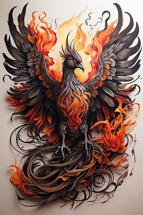 Tattoo Designs Drawings - Tattoo Designs Realistic - Tattoo Designs Man - Tattoo Designs Women - Tattoo Designs Dark  #TattooDesigns #TattooDrawings Phoenix Tattoo Ideas Men, Asian Style Phoenix Tattoo, Phönix Tattoo Design Women, Phoenix Images Tattoo Ideas, Fire Tattoo Designs Men, Japanese Phoenix Tattoo For Women, Phonex Tattoo Woman, Fenix Tattoo Men, Fire Bird Tattoo