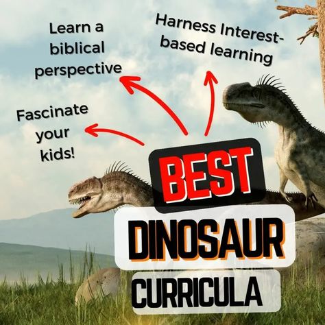 BEST Creation Science Dinosaur Homeschool Curriculum PICKS. Tap into interest-based learning with cool dinosaur homeschool curriculum from a CREATIONIST perspective here. Dinosaur Homeschool, Answers In Genesis, Creation Science, Cool Dinosaurs, Gather Round, Homeschool Curriculum, Tap, Science