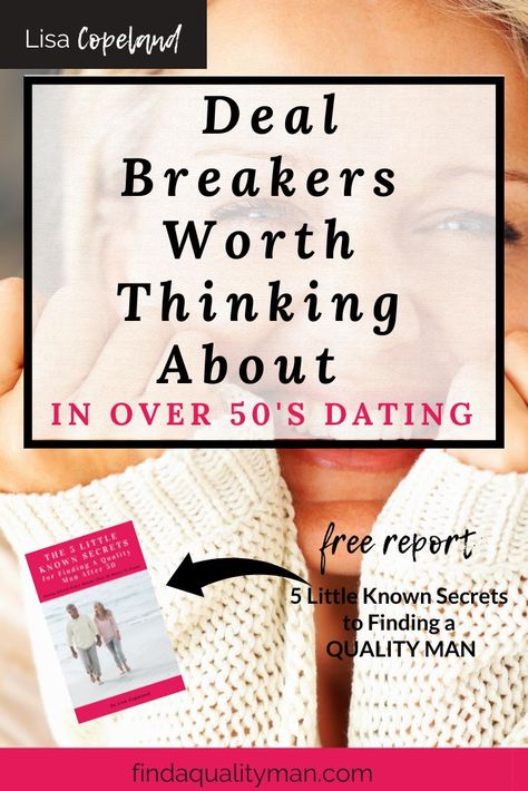 Are deal breakers keeping you from finding true love after 50? The qualities a man has or comes to the dating table with that you can no longer tolerate in your life, could be sabotaging your love life. Explore them and determine if you need to reconsider some. #findaqualityman #datingadvice #datingadviceforwomen #datingcoach #datingcoachforwomen #loveafter50 #womenover50 #datingover50 Dating Coach, Single Life, Finding True Love, Watch It, Dating Advice, Love Life, True Love, Over 50, A Man