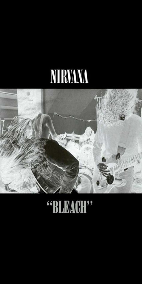 Bleach Nirvana, Back Ground, Nirvana, Bleach, Guitar, White, Black, Art