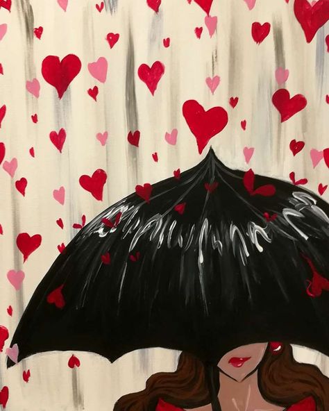 Valentines Day Painting, Pinots Palette, Painting Parties, Day Painting, Best Paint, Sip N Paint, Paint Nite, Valentines Art, Canvas Painting Diy