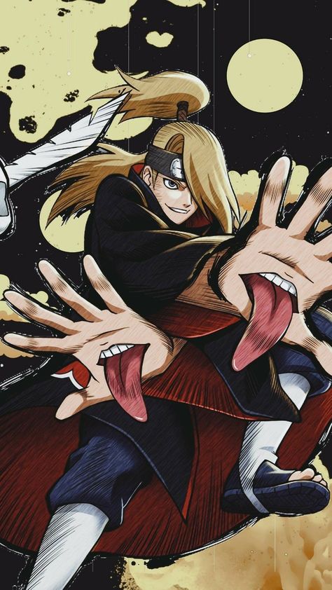 Naruto Shippuden Wallpaper, Deidara Akatsuki, Naruto Painting, Naruto Drawings, Seven Deadly Sins Anime, Naruto Uzumaki Shippuden, Naruto Pictures, For Wallpaper, Dragon Ball Super Manga