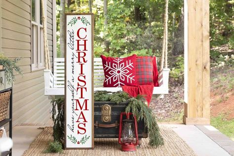 10" x 50" or 10" x 60" are available. These are selling fast! Get yours now to have in time for Christmas. Wood Porch, Stamp Frame, Front Porch Signs, Christmas Front Porch, Christmas Porch Decor, Diy Workshop, Christmas Signs Wood, Porch Sign, Christmas Truck