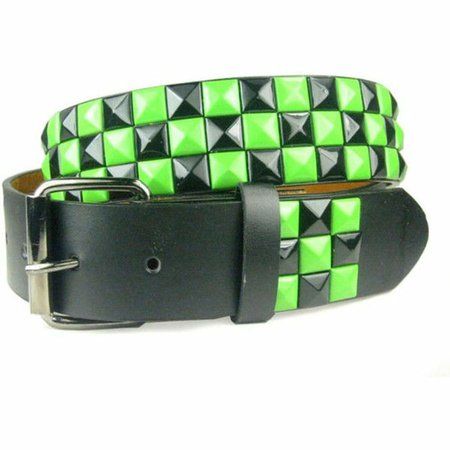 Scene Belt, Checkered Belt, Scene Clothing, Star Belt, Punk Belt, Scene Accessories, Checker Board, Scene Outfits, Green Star