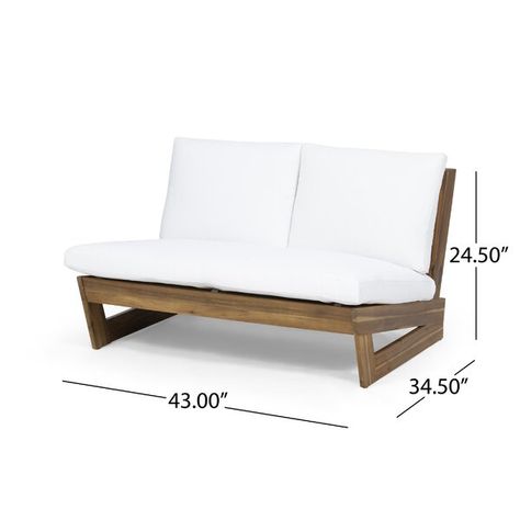 Loveseats For Small Spaces, Wood Loveseat, Small Loveseat, Loveseat Living Room, Outdoor Deck Furniture, Patio Loveseat, Modern Loveseat, Best Outdoor Furniture, Couch And Loveseat