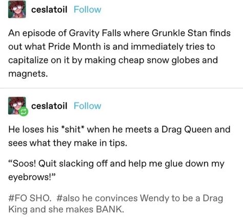 Gravity Falls Tumblr Posts, Gravity Falls Headcanon, Alex Hirsh, Gravity Falls Tumblr, Alex Hirsch, Fall Memes, Fall Boards, Gravity Falls Funny, Mystery Shack