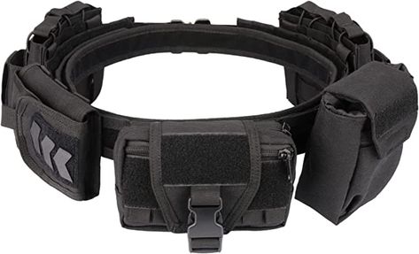 Amazon.com: Battle Belt Tactical Belts Men-Duty Belts Law Enforcement 1.5" Nylon Military Utility Belt Police Belt with Heavy Pouches : Sports & Outdoors Tactical Utility Belt, Duty Belt Law Enforcement, Utility Belt Concept Art, Sci Fi Belt, Drifter Batman, Belt With Pouches, Techwear Belt, Batman Utility Belt, Battle Belts