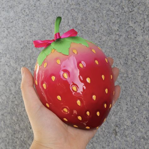 Strawberry Jewelry, Jewelry Dish, 3d Art