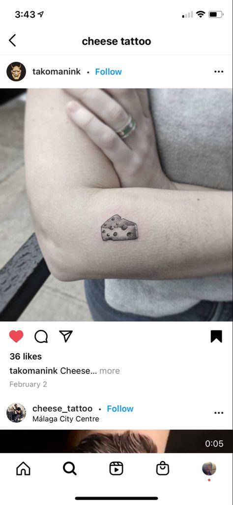 Cheese Wedge Tattoo, Swiss Cheese Tattoo, Cheese Tattoo Ideas, Ratatouille Tattoo, Cheese Tattoo, Shin Tattoos, Ratatouille Disney, State Tattoos, Shin Tattoo