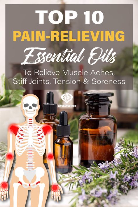 Relieve muscle aches, stiff joints, tension, and soreness with these 10 pain-relieving essential oils that fight inflammatory pain. #essentialoils #essentialoilsforpain #essentialoilsforinflammation #inflammation #inflammatorypain #achesandpains #muscleaches #stiffjoints #tension #soreness #essentialoilsforpainrelief #essentialoilsforaches #painreliefessentialoils #painrelief #pain #painrelievingessentialoils Essential Oil For Body Aches, Essential Oils For Joints And Muscles, Essential Oils For Muscle Spasms, Essential Oils For Nerve Pain Relief, Essential Oil For Pain Relief, Essential Oils Muscle Pain, Essential Oils For Sore Muscles, Nerve Pain Essential Oils, Oils For Pain Relief