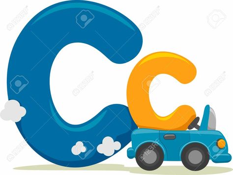 Letter C Clipart, Kids Learning Videos, Clipart Letters, Memo Pad Design, Alphabet Board, C Letter, Alphabet Pictures, Writing Systems, English Letters