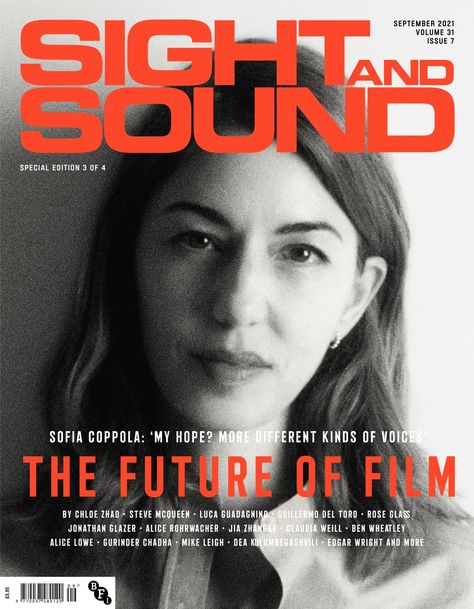 BFI’s iconic film magazine Sight and Sound gets an identity revamp by Pentagram Jonathan Glazer, Matthew Carter, Luca Guadagnino, Film Magazine, Indie Films, Film Lovers, Film Institute, Magazine Cover Design, Sofia Coppola