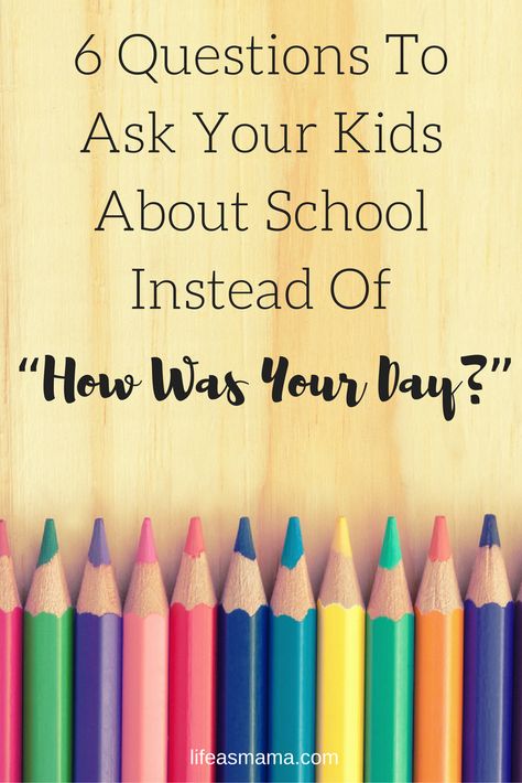 "How was your day?" The dreaded after school question for your kids, that's never answered. Try out these different ways to sneakily ask how the school day went. Preschool Subjects, Questions To Ask Your Kids, School Diary, About School, Parents Day, Gentle Parenting, Parenting Teens, Kids Corner, New Students