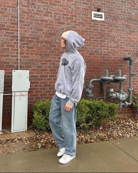 Casual Baggy Outfits Men, Mens Outfits 2000s, Basic Fits Men, Outfits For Guys Aesthetic, Street Style Aesthetic Men, Cozy Fits Men, Baggy Clothes Aesthetic Men, Vintage Fits Men, Baggy Style Boys